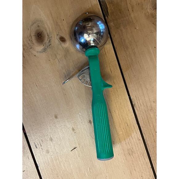 Vintage Volrath Sheboygan Ice Cream Scoop. USA. Green. Stainless. Kitchen - Picture 3 of 8